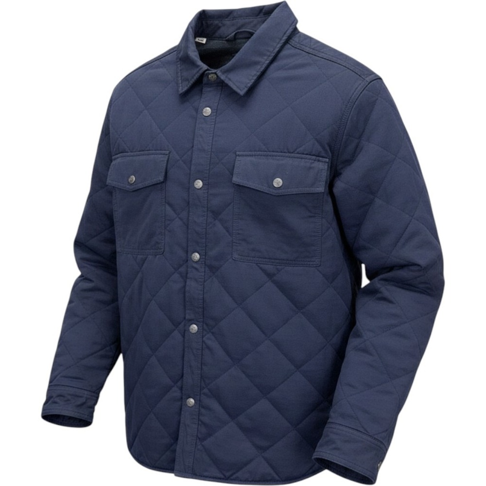 Flint and Tinder Quilted Shirt Jacket Navy Mens Size XXL Heritage Chore Utility